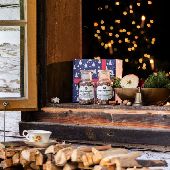 LEROS Vianočná lekáreň sypaný čaj Imunitae 45g + sypaný čaj Respiratus 60g