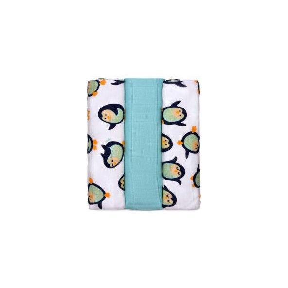 T-TOMI Plienky BIO bambusové 70 x 70 cm, 3 ks, penguins