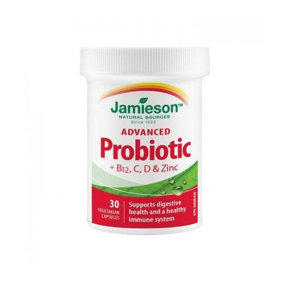 Jamieson Advanced Probiotic 10Billion + B12, C, D & Zinok 30 kapsúl