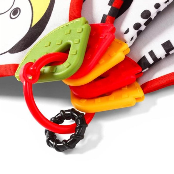 BABYONO Knižka edukačná zvieratká s hryzačkami