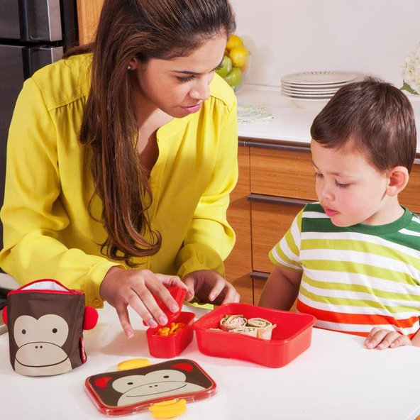 SKIP HOP Zoo Krabička na desiatu 700 ml Opička 3+