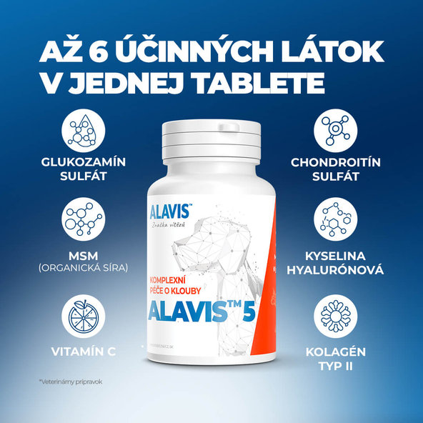 ALAVIS 5 kĺbová výživa pre psov a mačky 90tbl