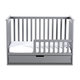 KLUPS Postieľka detská so zábranou a šuplíkom Iwo šedá 120x60 cm