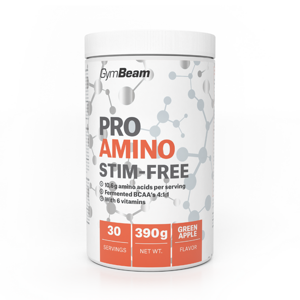 ProAMINO stim-free - GymBeam, príchuť pomaranč, 390g