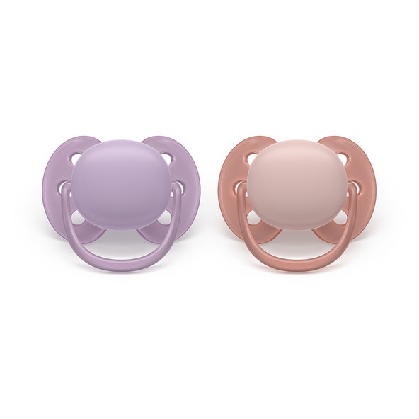 Philips AVENT Cumlík Ultra soft dievča 6-18 m 2 ks