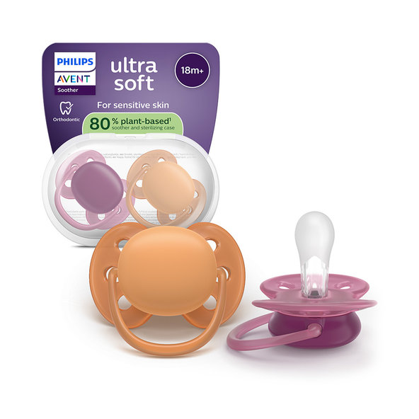 Philips AVENT Cumlík Ultra soft dievča 18m+ 2 ks