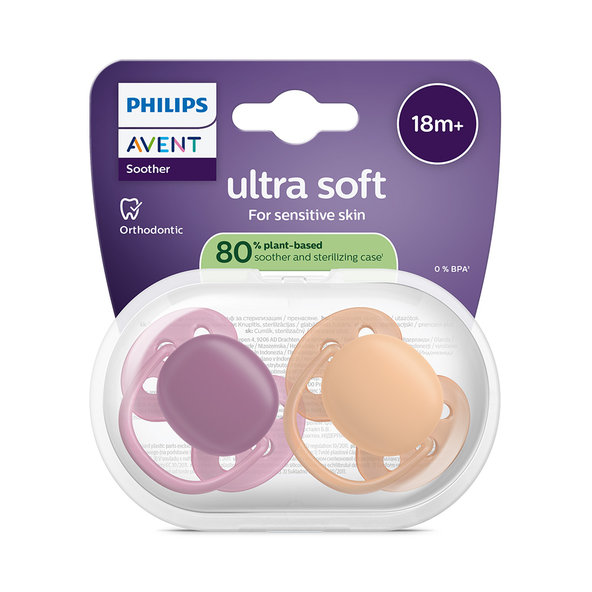 Philips AVENT Cumlík Ultra soft dievča 18m+ 2 ks