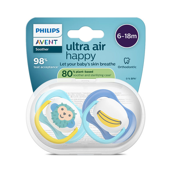 Philips AVENT CUMLÍK Ultra air 6-18 m chlapec 2ks