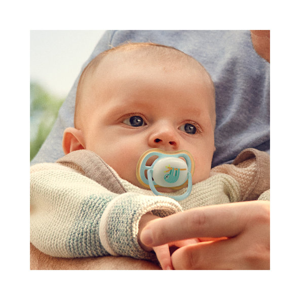 Philips AVENT Cumlík Ultra air s obrázkom nočný 0-6 m modrý/zelený 2ks