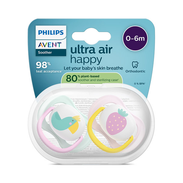 Philips AVENT Cumlík Ultra air dievča 0-6 m 2 ks
