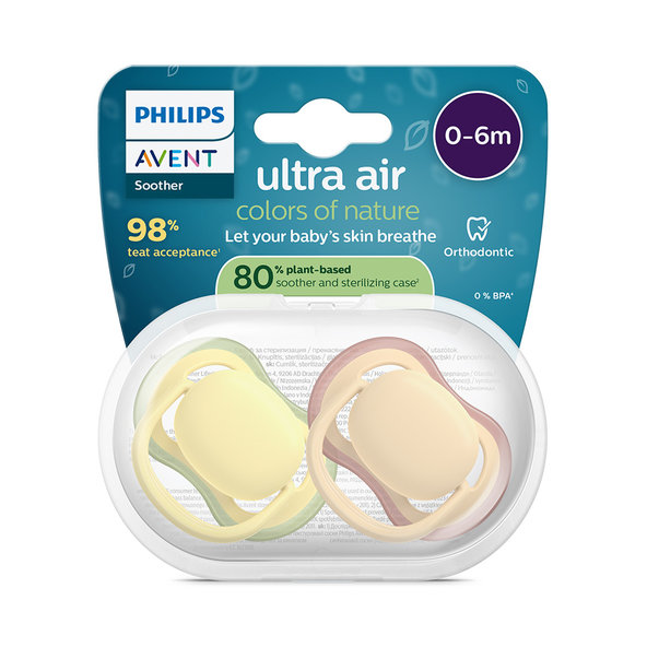 Philips AVENT Cumlík Ultra air 0-6 m neutral 2ks