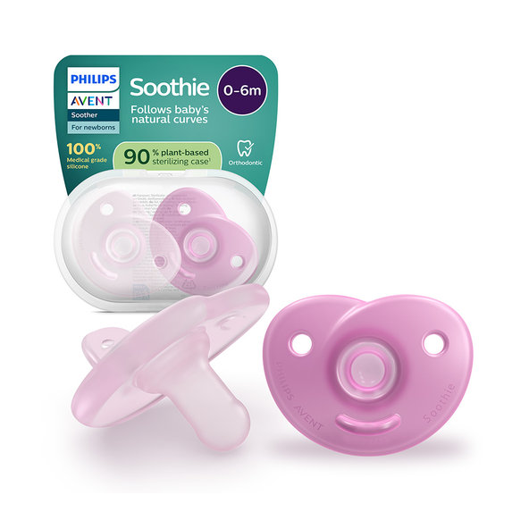 Philips AVENT Cumlík Soothie dievča 0-6m 2 ks