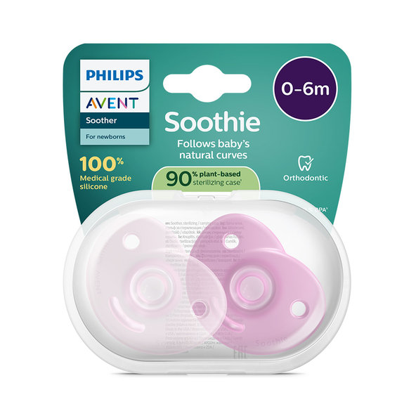 Philips AVENT Cumlík Soothie dievča 0-6m 2 ks