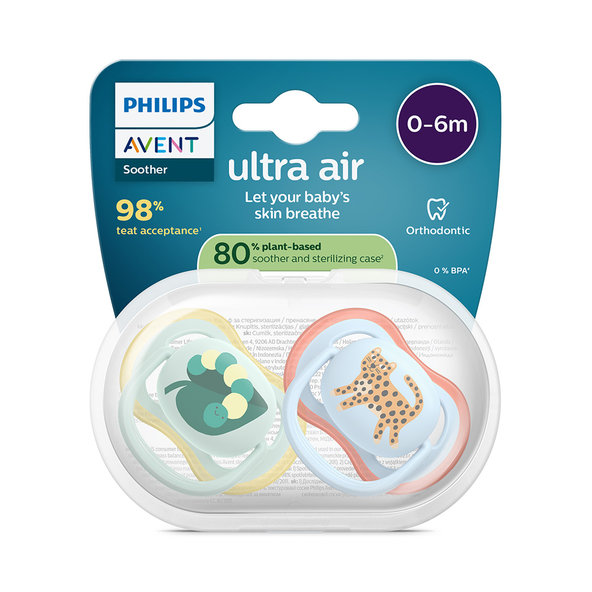 Philips AVENT Cumlík Ultra air modrá/zelená chlapec 0-6 m 2 ks