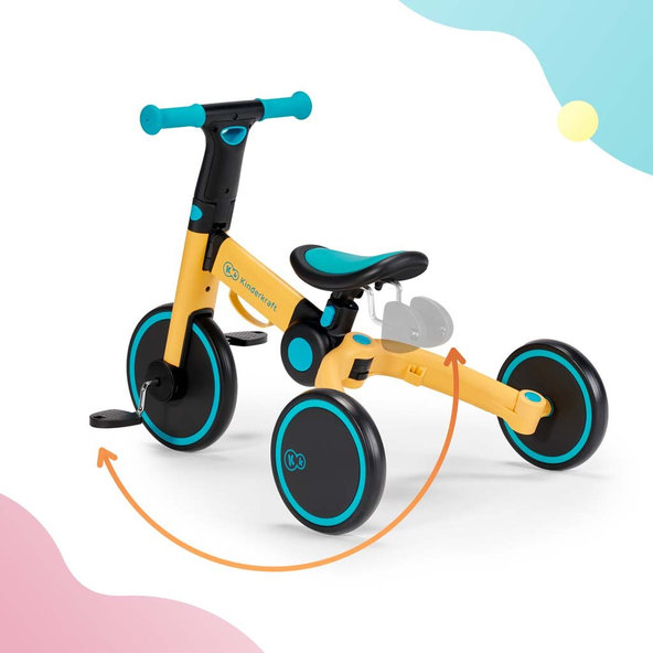 KINDERKRAFT Trojkolka 4TRIKE primrose yellow