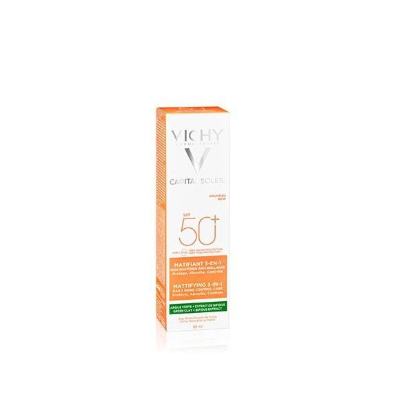 VICHY Capital Soleil SPF 50+ Zmatňujúci krém 3v1 50ml