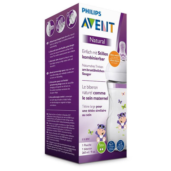 Philips AVENT Fľaša 260 ml Natural hroch