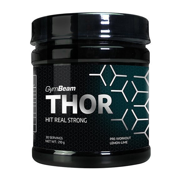 Predtréningový stimulant Thor - GymBeam, príchuť citrón limetka, 210g