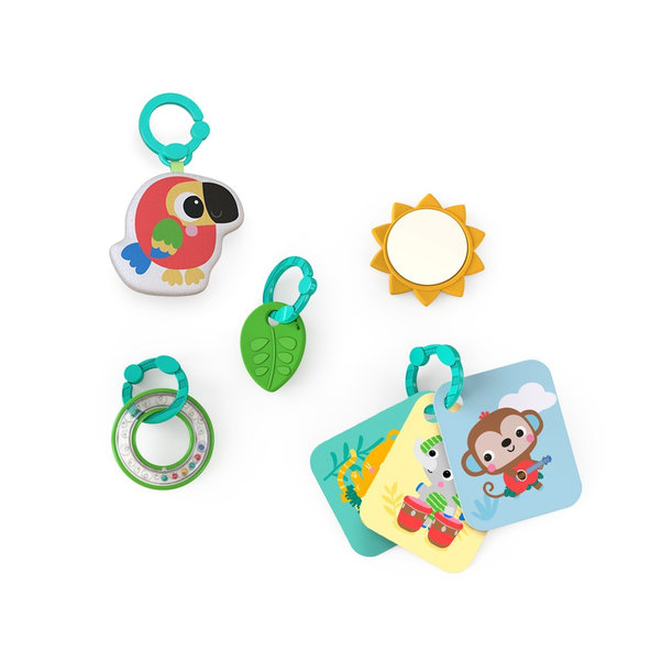 BRIGHT STARTS Deka na hranie 4v1 Groovin’ Kicks™ Tropical Safari™ 0m+