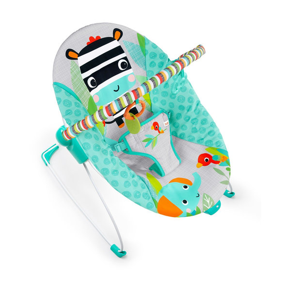 BRIGHT STARTS Lehátko vibrujúce Zig Zag Zebra 0m+, do 9kg