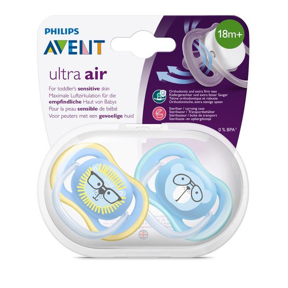 Philips AVENT Cumlík Ultra air 18+m chlapec/lev 2 ks