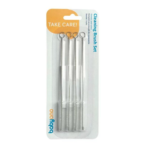 BABYONO Kefky na čistenie slamiek, 4ks