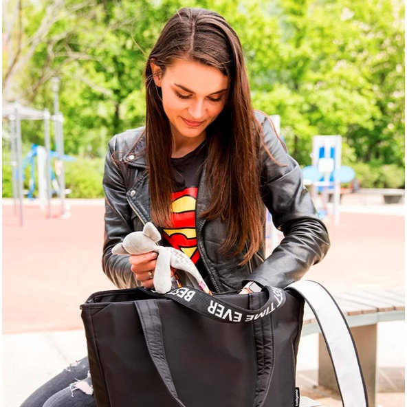 BABYONO Taška prebaľovacia Best Time Ever Black