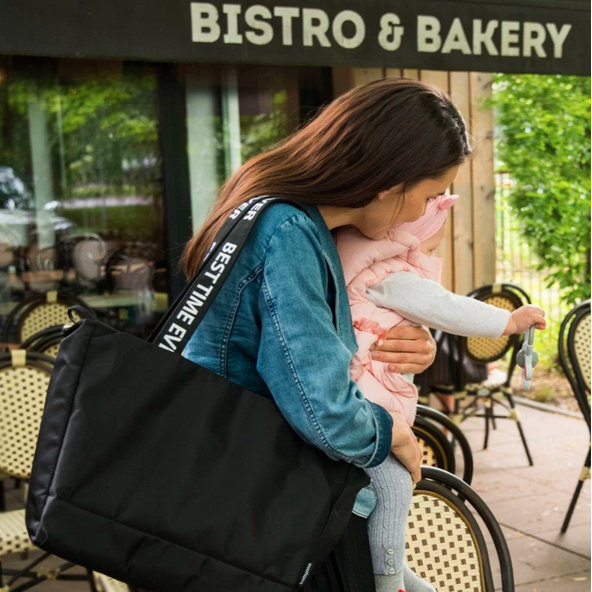 BABYONO Taška prebaľovacia Best Time Ever Black