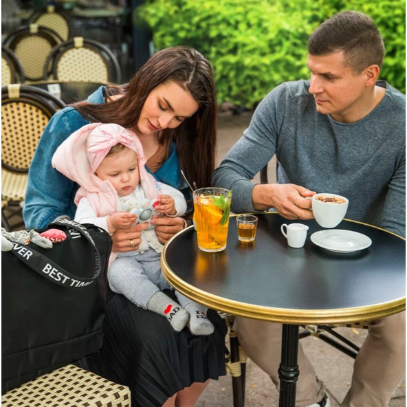 BABYONO Taška prebaľovacia Best Time Ever Black