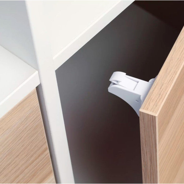 BABYONO Zámky bezpečnostné magnetické White 4 ks