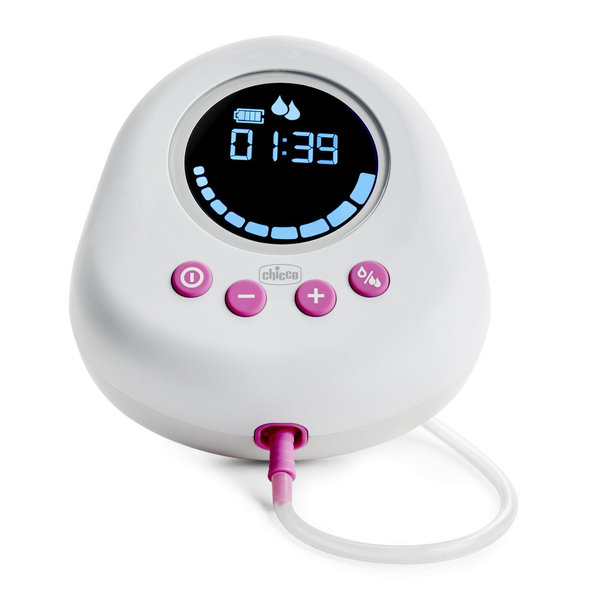 CHICCO Odsávačka materského mlieka elektronická Single pink