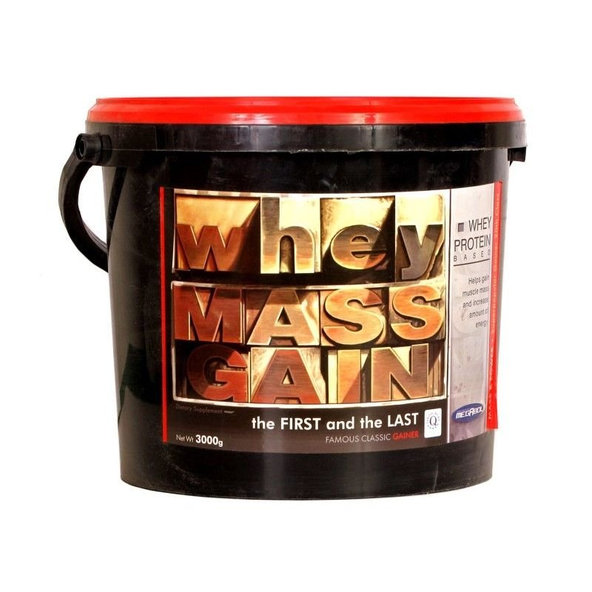 Gainer Whey Mass Gain 3000 g - Megabol, príchuť jahoda