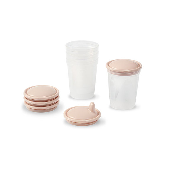 BABYONO Nádoby na skladovanie a mrazenie potravín béžové 4 kusy