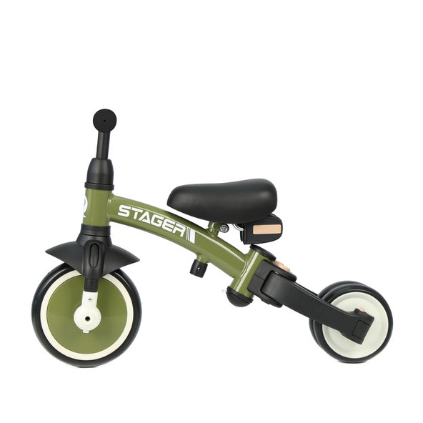 QPLAY Trojkolka Stager 3v1 zelená do 25 kg
