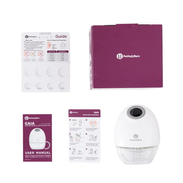 PETITE&MARS Odsávačka materského mlieka elektrická handsfree Gaia Duo