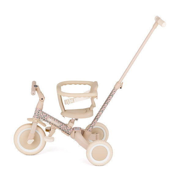 PETITE&MARS Trojkolka multifunkčná 5v1 Turbo - limitovaná edícia Pink Meadow