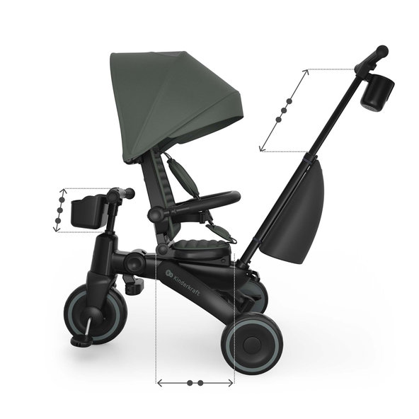 KINDERKRAFT Trojkolka Jazz 3 Green 9m+