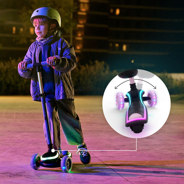 KINDERKRAFT Kolobežka a odrážadlo 2v1 Raket Up Pink
