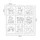 PETITE&MARS Nexli puzzle podložka Forest Friends 9 ks