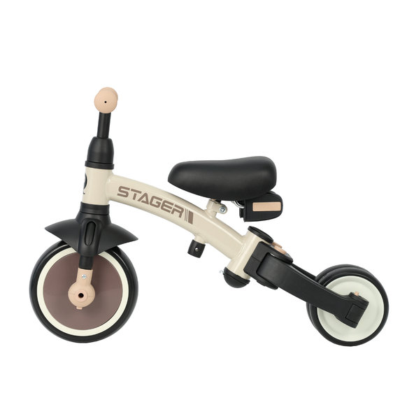 QPLAY Trojkolka Stager 3v1 hnedá do 25 kg