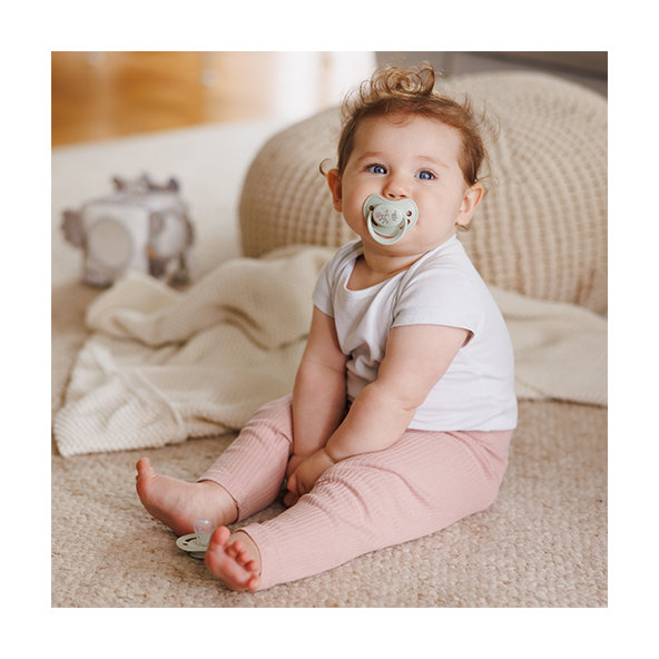 BABYONO Cumlíky silikónové anatomické 6-18m 2 ks