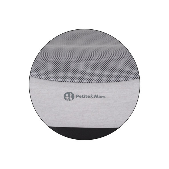 PETITE&MARS Podsedák Optimus Pro i-Size Air Gentle Grey 125-150 cm