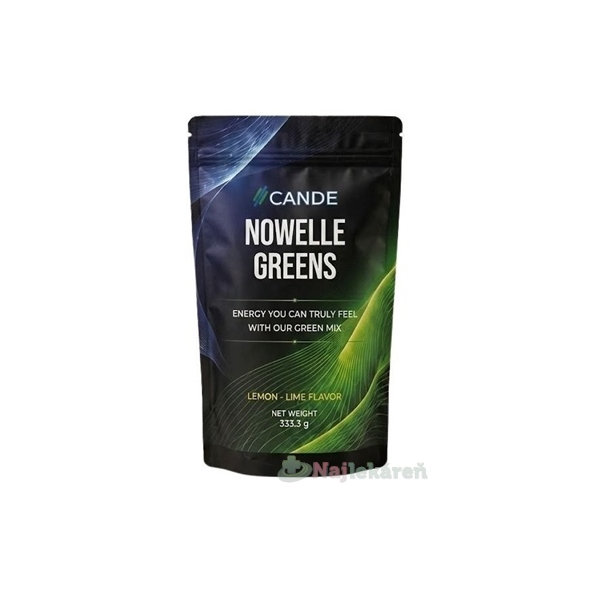 CANDE Nowelle Greens prášok citrón-limetka 333,3 g