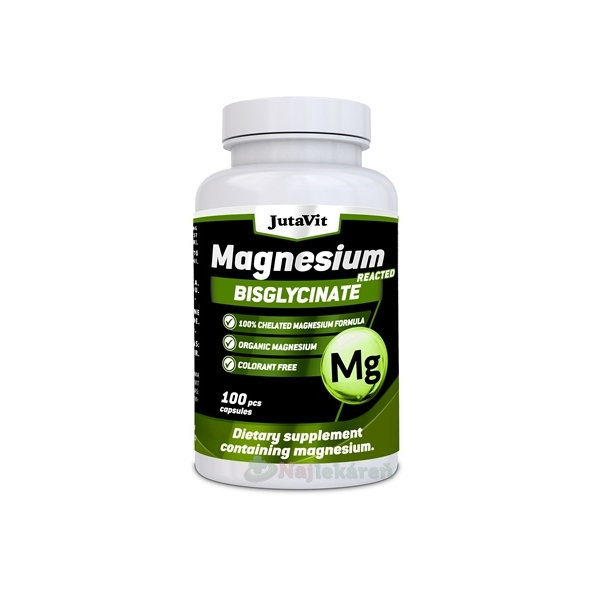 JutaVit Bisglycinát horečnatý 100 kapsúl
