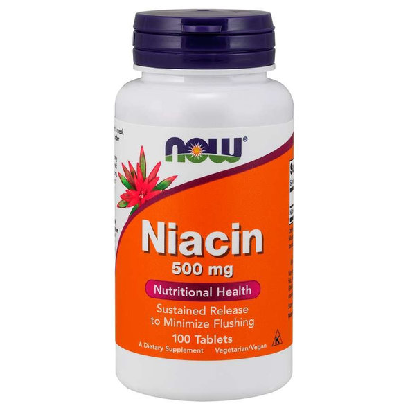 Niacín 500 mg - NOW Foods, 100tbl