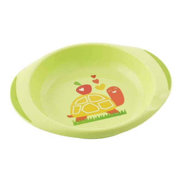 CHICCO Set jedálenský - tanier a miska neutral 12m+