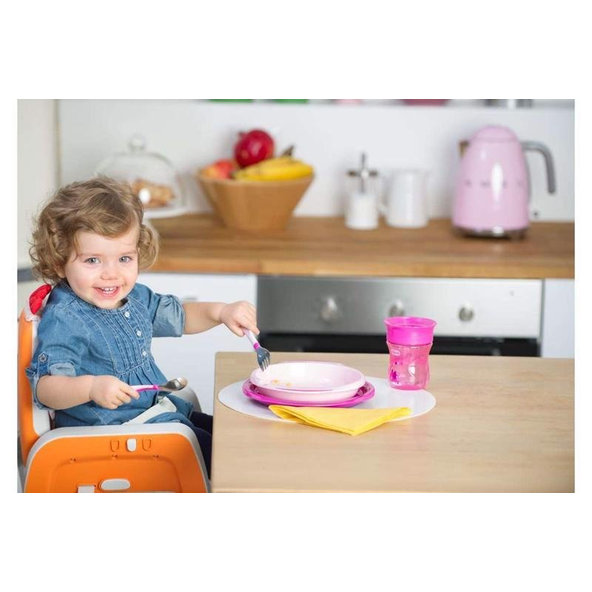 CHICCO Set jedálenský - tanier a miska neutral 12m+