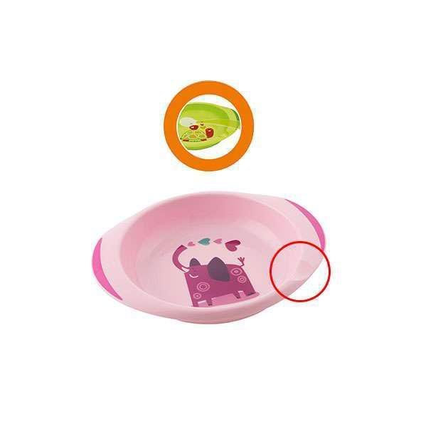 CHICCO Set jedálenský - tanier a miska neutral 12m+