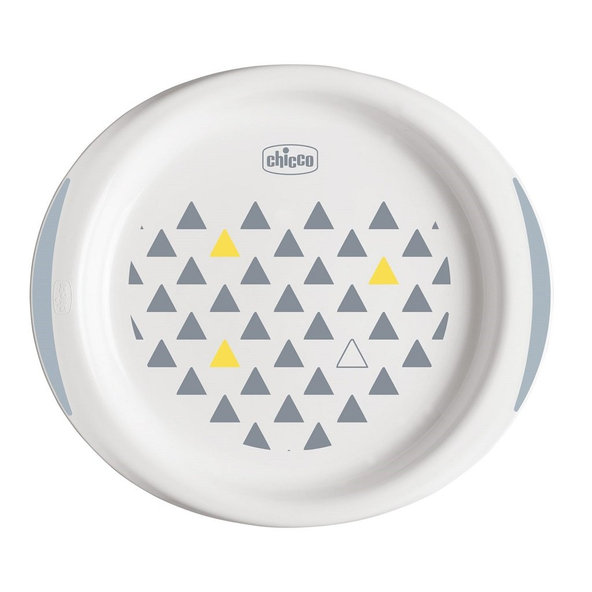 CHICCO Set jedálenský - tanier a miska neutral 12m+