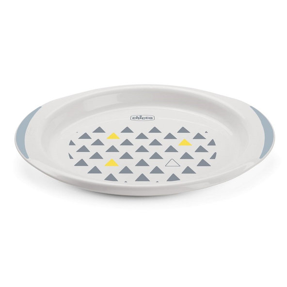 CHICCO Set jedálenský - tanier a miska neutral 12m+